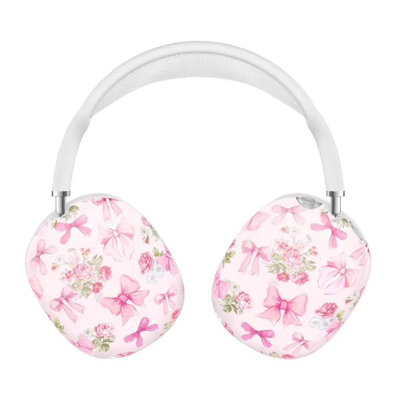 Posie Pink Bow AirPod Max Case made by Velvet Caviar