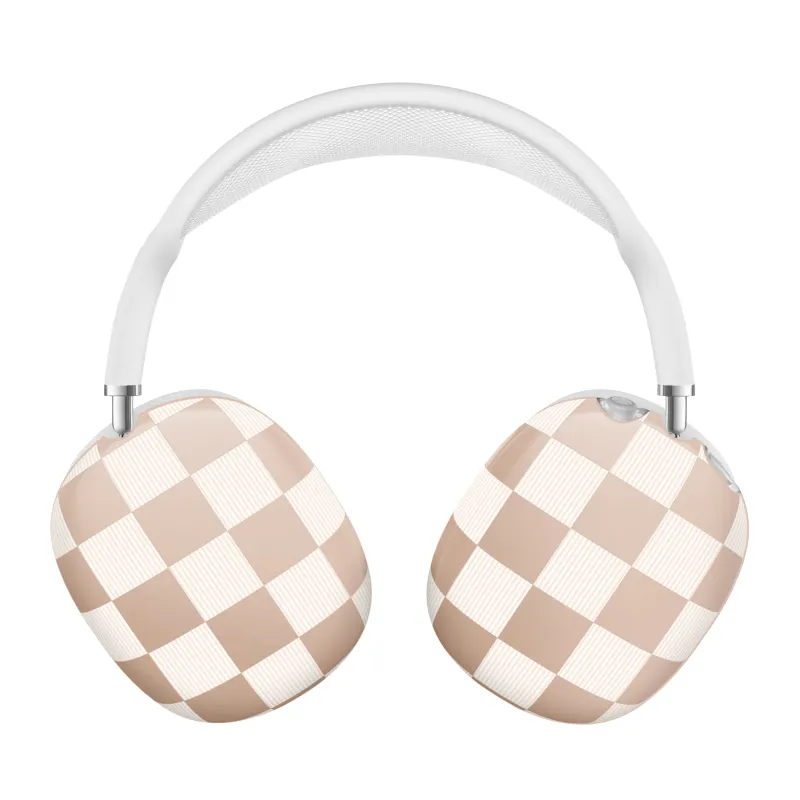 Nude Vibe Checker AirPod Max Case sold by Velvet Caviar