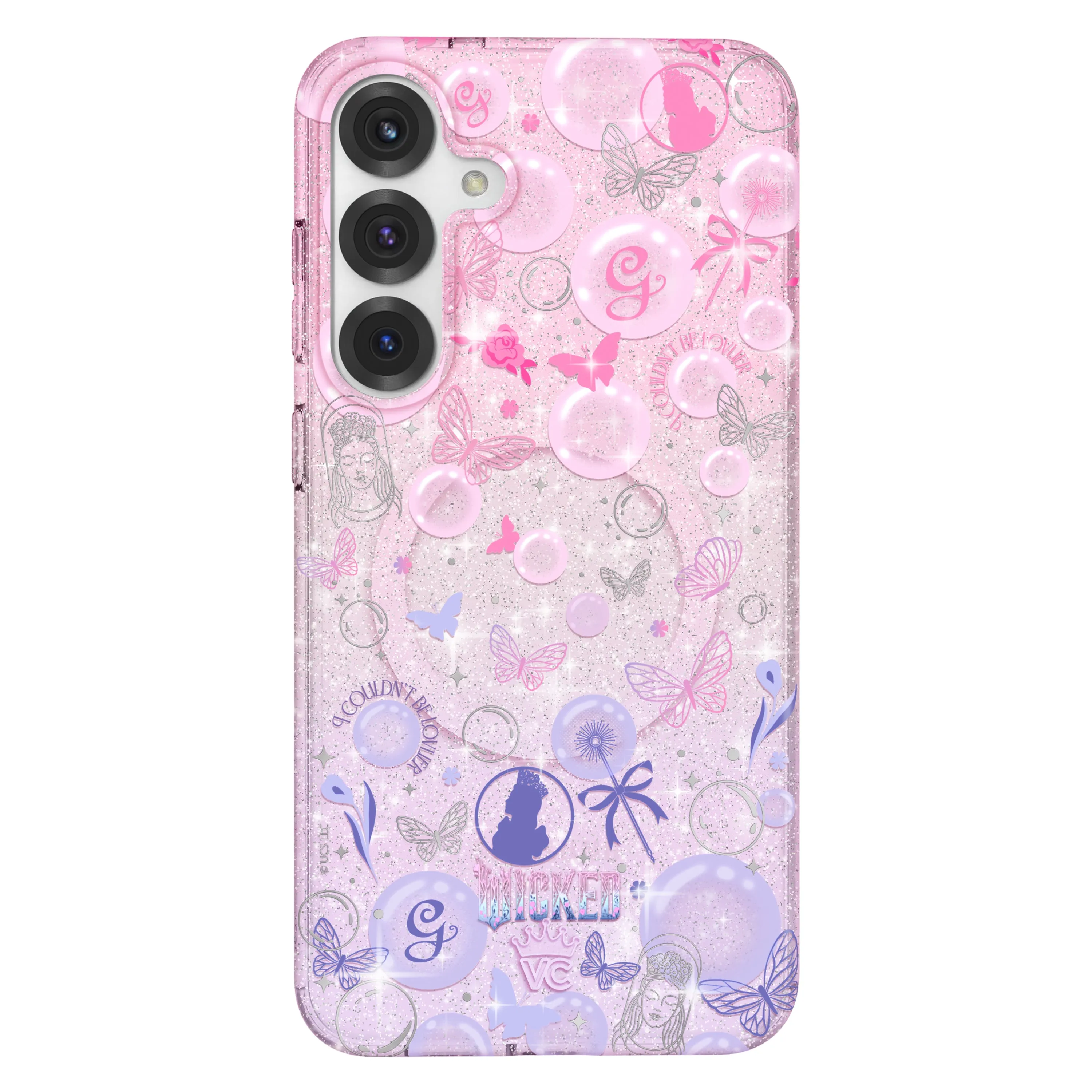 Wicked Glinda’s Bubble Glitter Samsung Case sold by Velvet Caviar