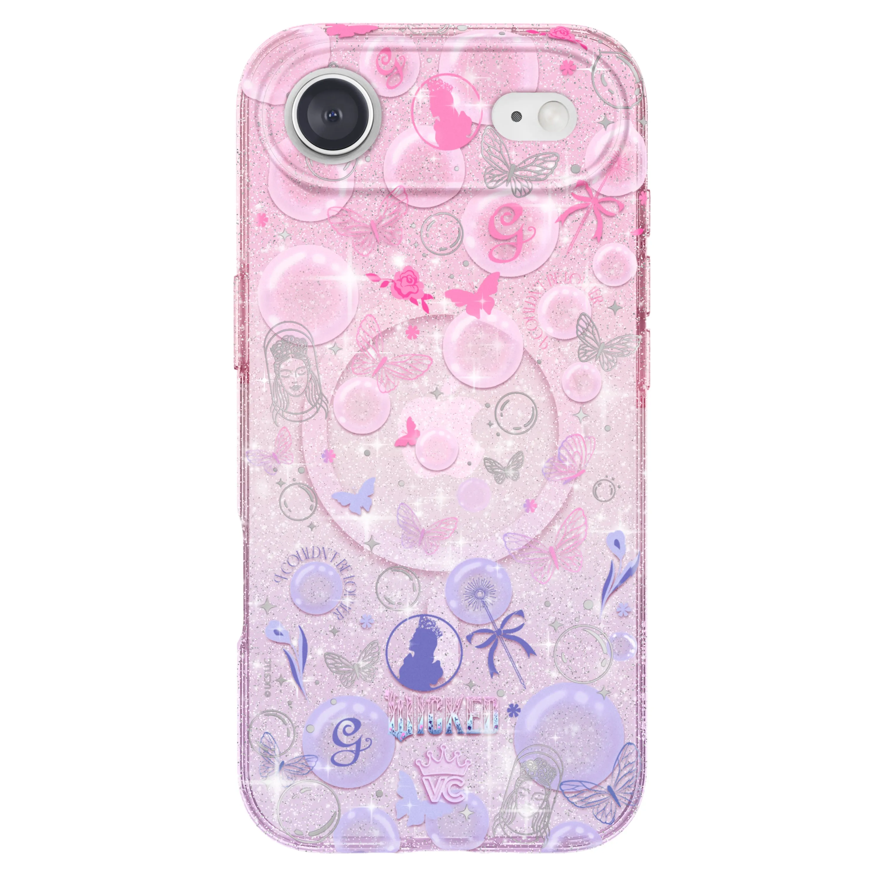 Wicked Glinda’s Bubble Glitter iPhone Case sold by Velvet Caviar