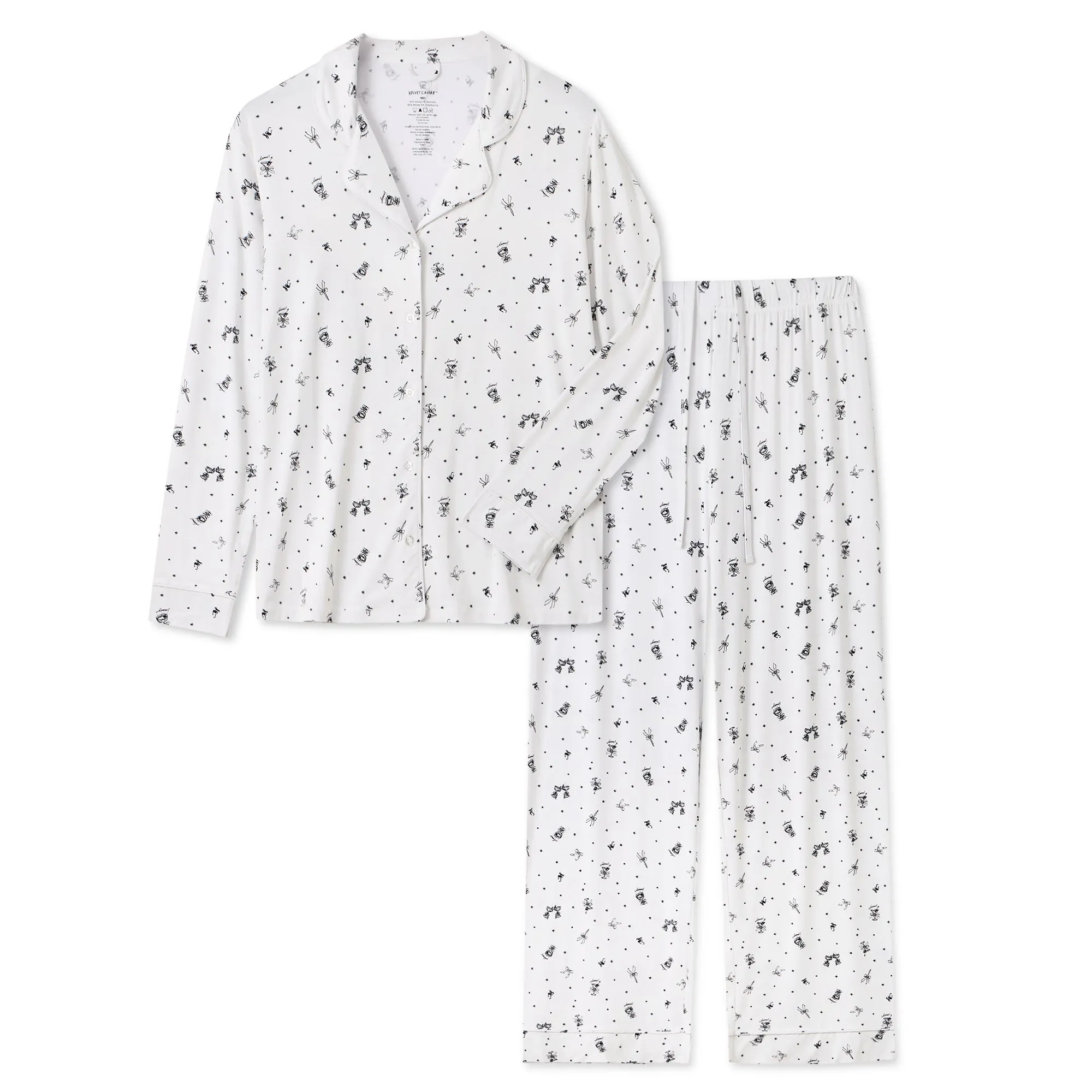 Martini Dreams Pajama Set sold by Velvet Caviar