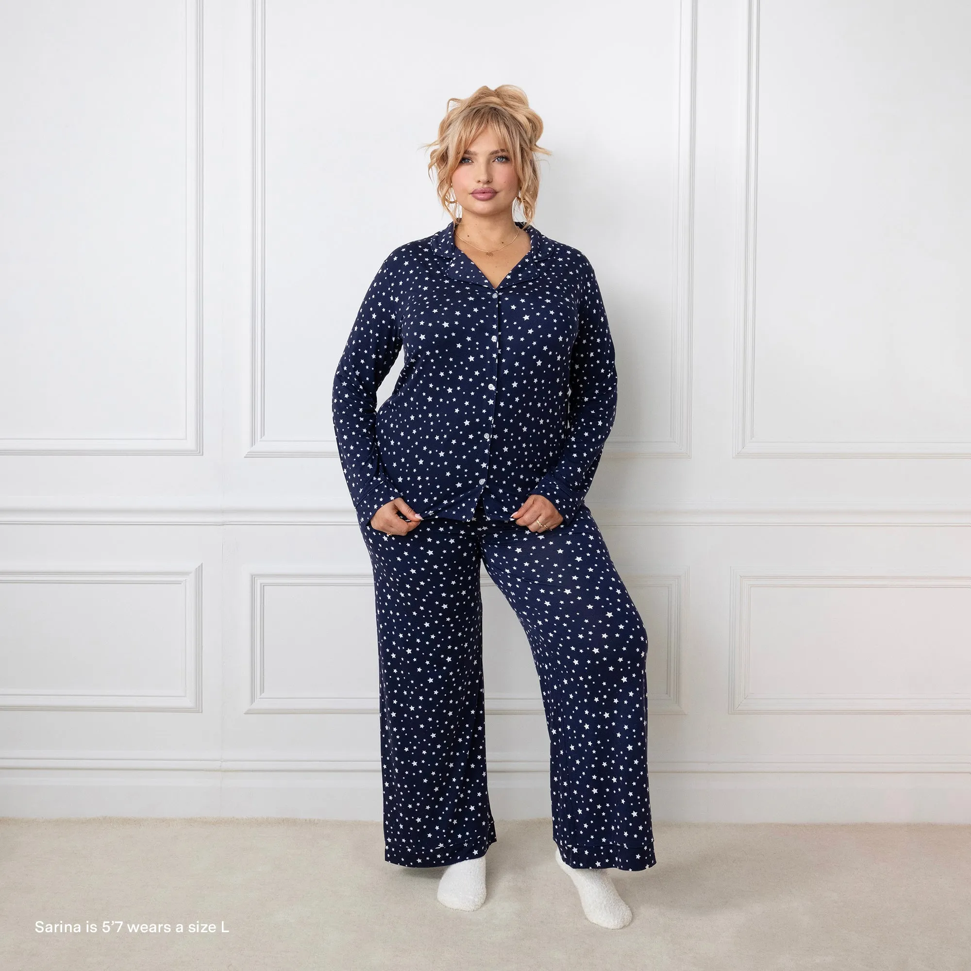 Midnight Stars Pajama Set sold by Velvet Caviar product image thumbnail 3