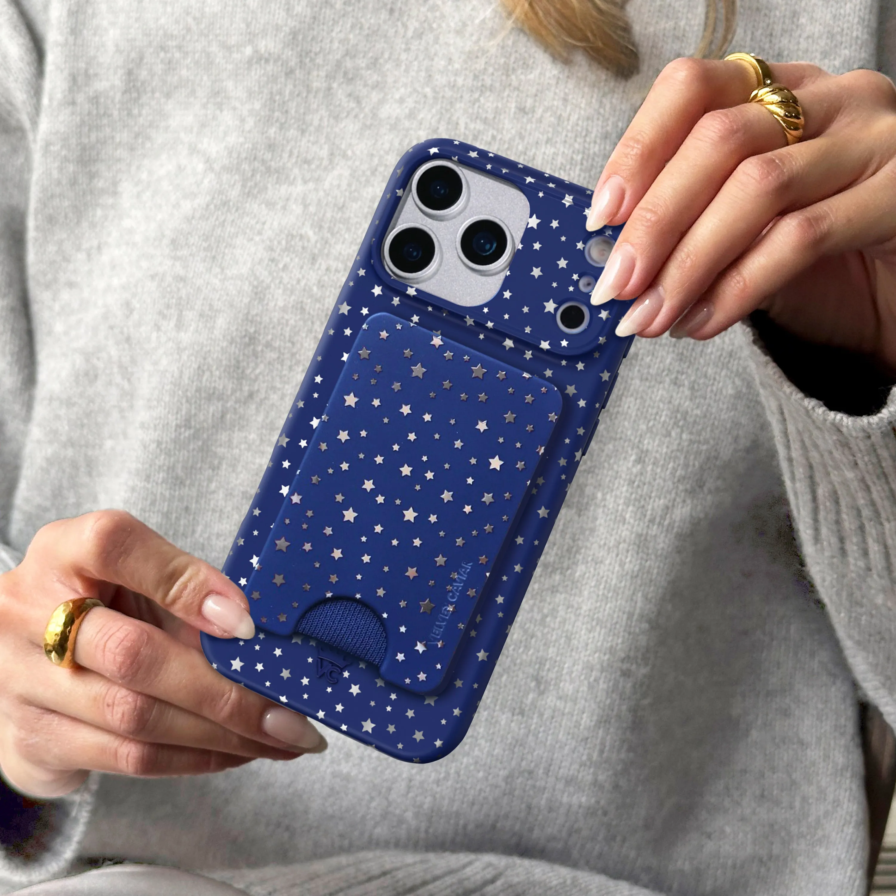 Midnight Stars MagSafe Wallet sold by Velvet Caviar product image thumbnail 2