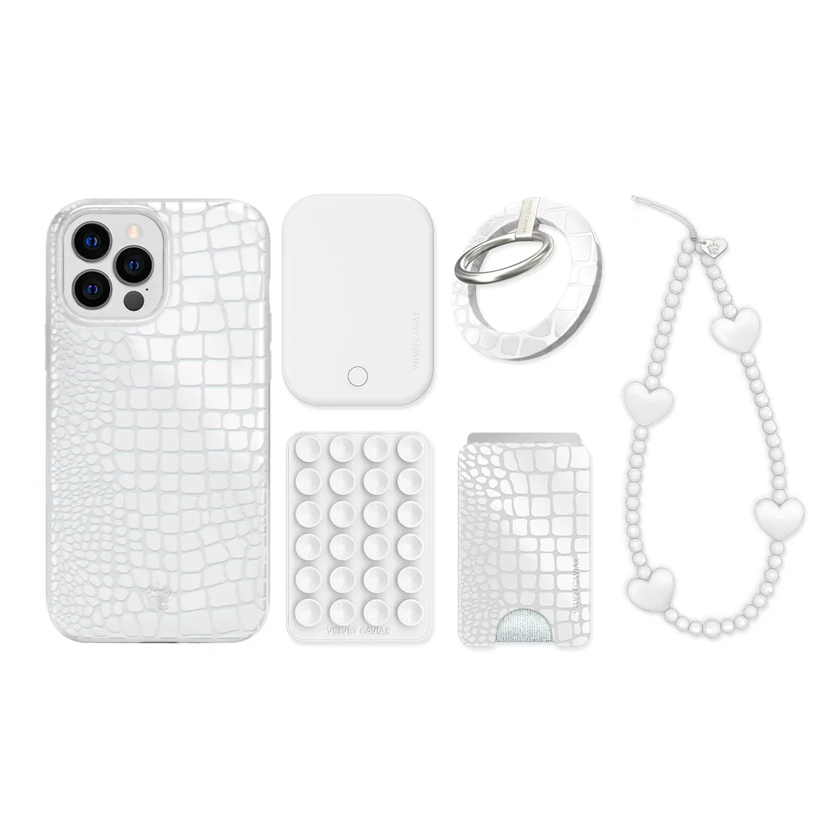 White Croc iPhone Bundle Set sold by Velvet Caviar product image thumbnail 3