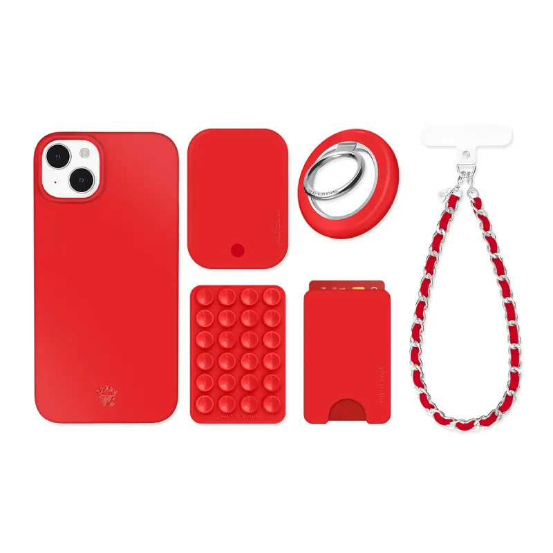 Hot Girl Red iPhone Bundle Set sold by Velvet Caviar