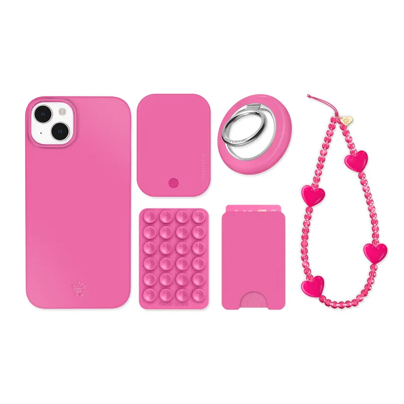 Orchid Pink iPhone Bundle Set made by Velvet Caviar