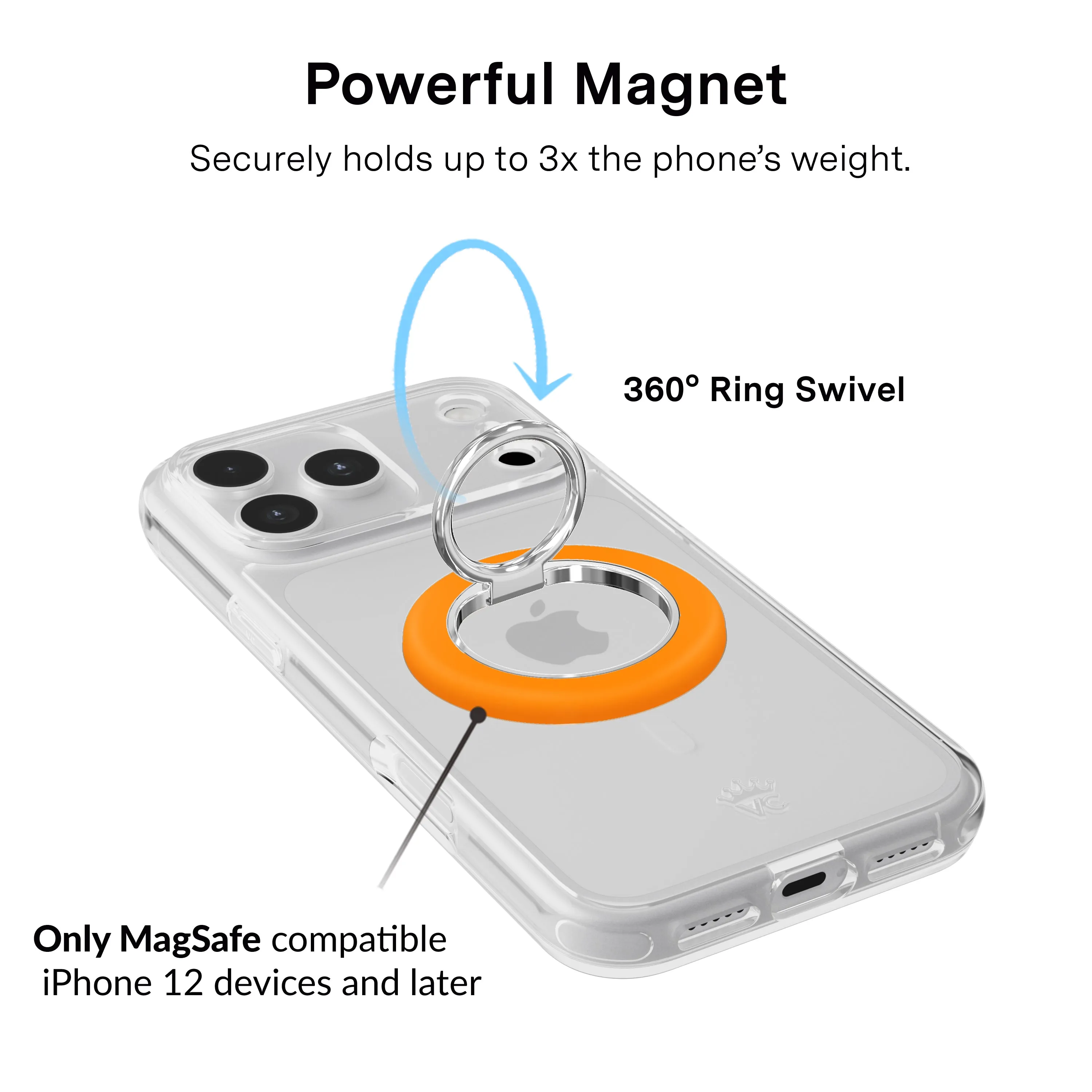 Pumpkin Spice Orange MagSafe Grip Ring sold by Velvet Caviar product image thumbnail 3