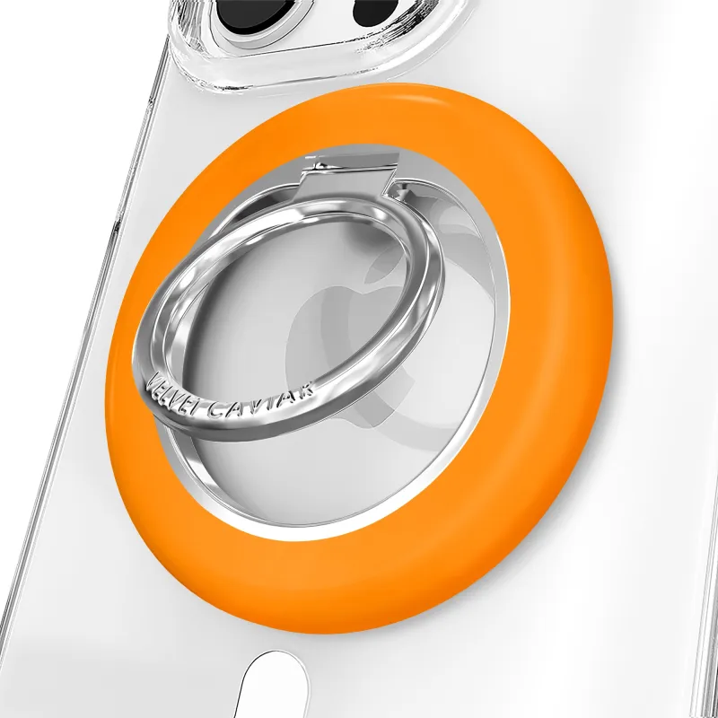 Pumpkin Spice Orange MagSafe Grip Ring made by Velvet Caviar