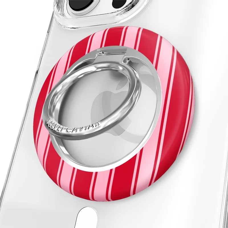 Candy Stripes MagSafe Grip Ring made by Velvet Caviar