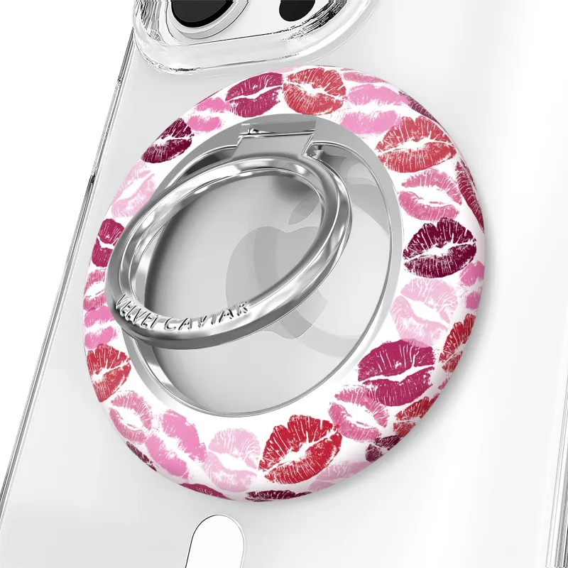 Kiss Me MagSafe Grip Ring made by Velvet Caviar