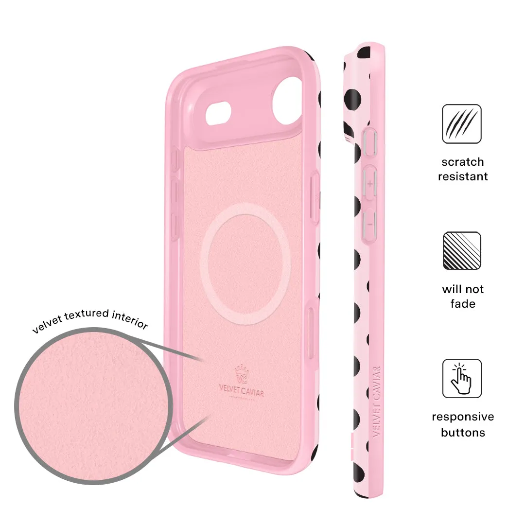 Princess Pink Polka Dot iPhone Case sold by Velvet Caviar product image thumbnail 5