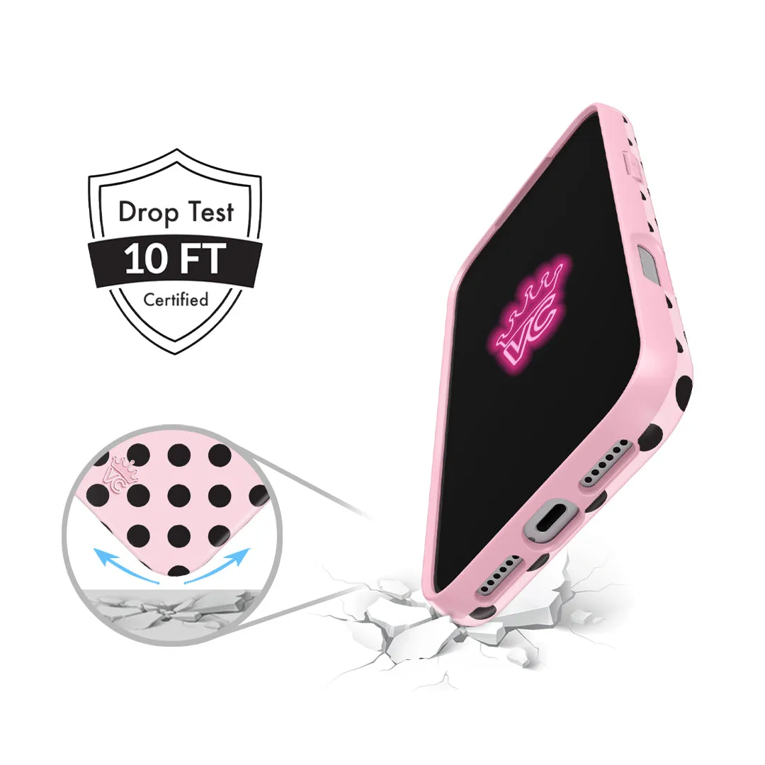 Princess Pink Polka Dot iPhone Case sold by Velvet Caviar product image thumbnail 2