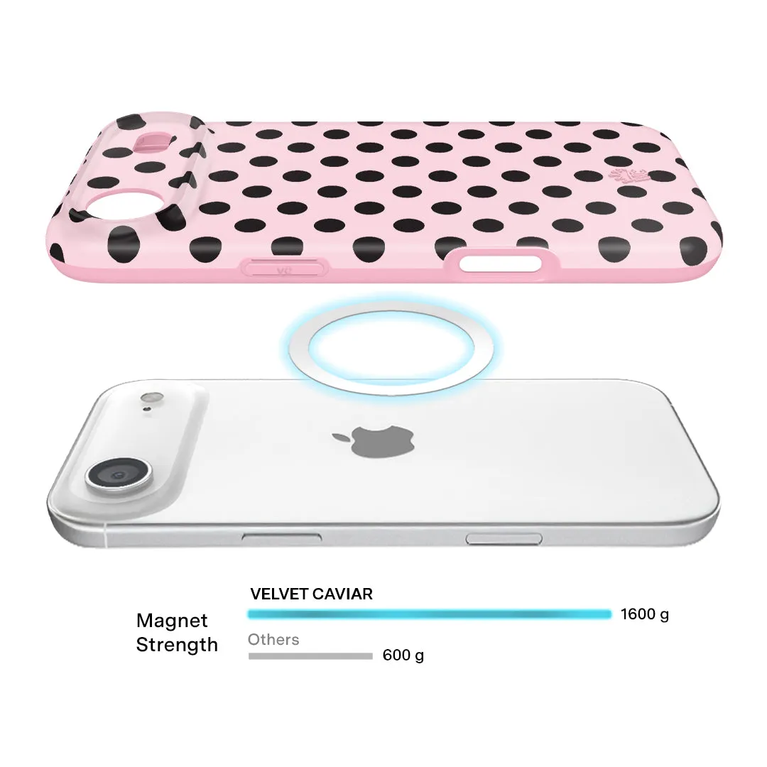 Princess Pink Polka Dot iPhone Case sold by Velvet Caviar product image thumbnail 4