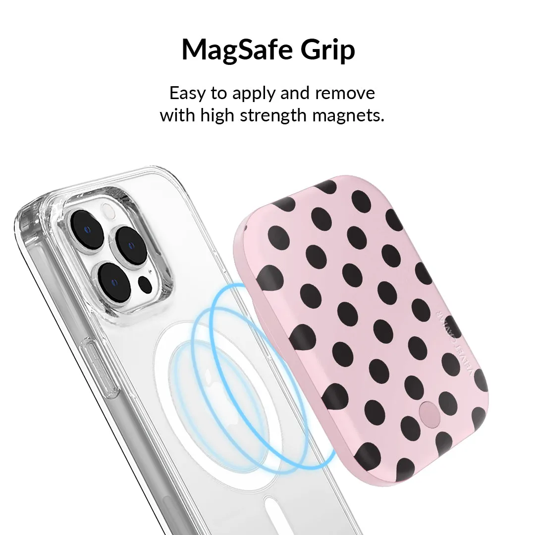 Princess Pink Polka Dot MagSafe Battery Power Pack sold by Velvet Caviar product image thumbnail 4