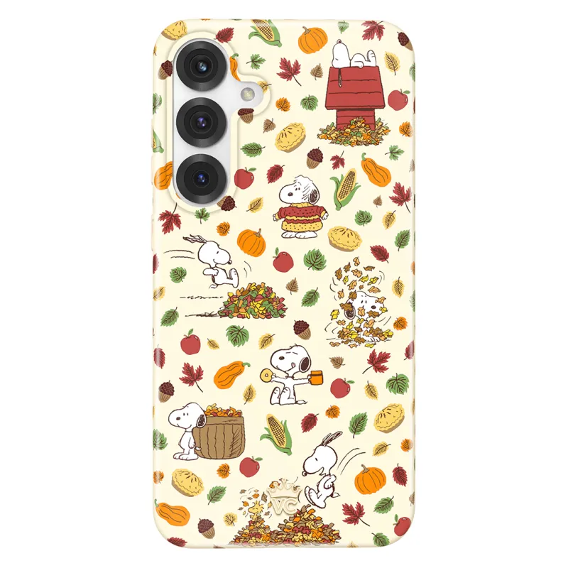 Snoopy Autumn Leaves Samsung Case sold by Velvet Caviar
