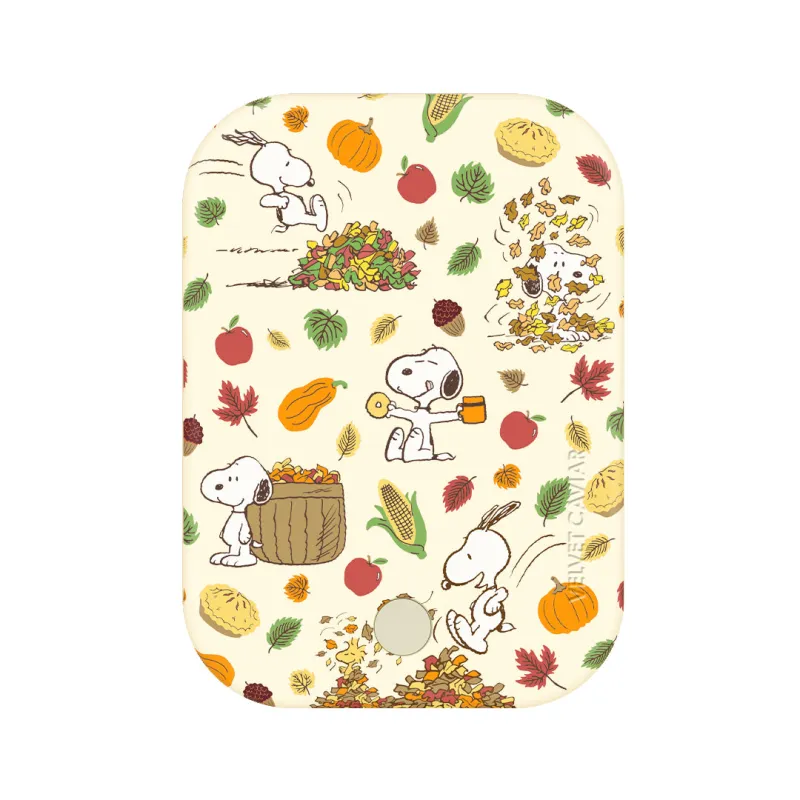 Snoopy Autumn Leaves MagSafe Battery Power Pack sold by Velvet Caviar