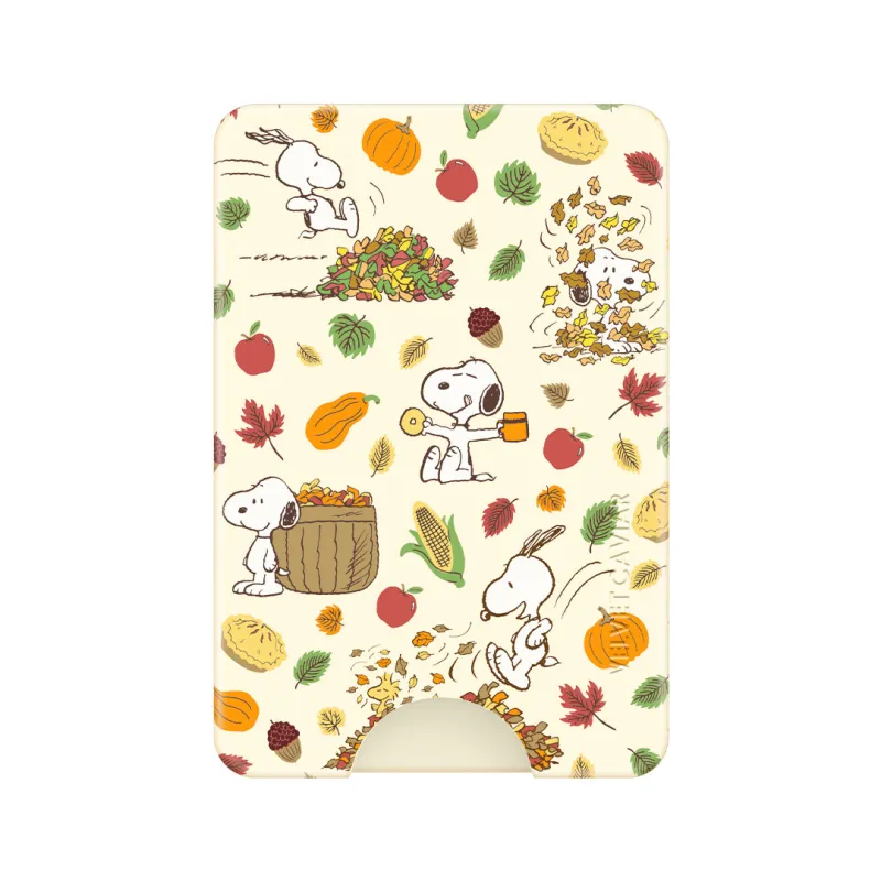 Snoopy Autumn Leaves MagSafe Wallet sold by Velvet Caviar