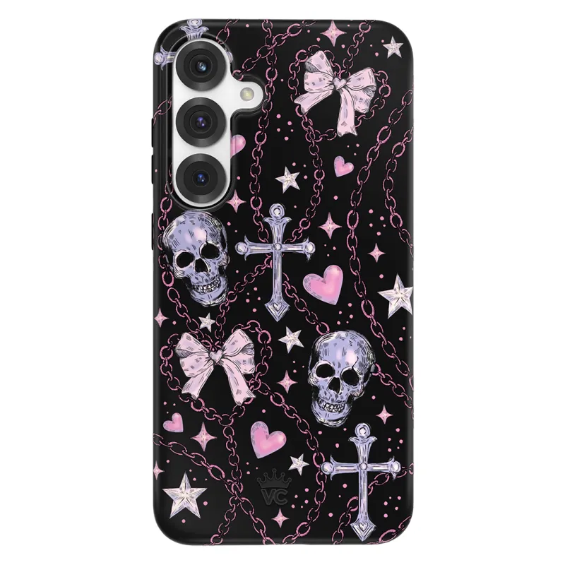 Pretty Punk Skulls Samsung Case sold by Velvet Caviar