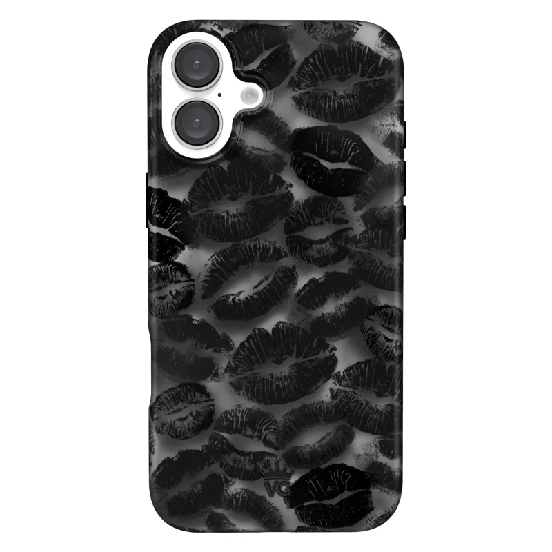 Kiss Me Goodnight iPhone Case made by Velvet Caviar