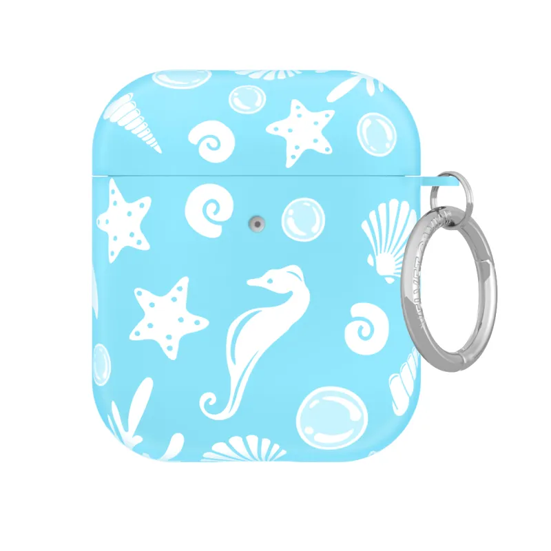 Aquamarine Holo AirPod Case made by Velvet Caviar