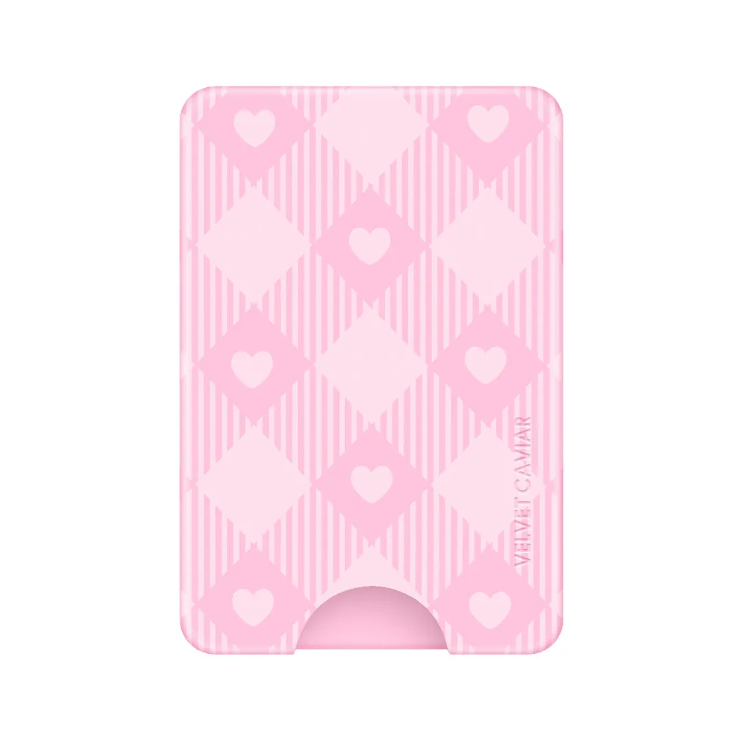 Dolly Pink Gingham MagSafe Wallet sold by Velvet Caviar