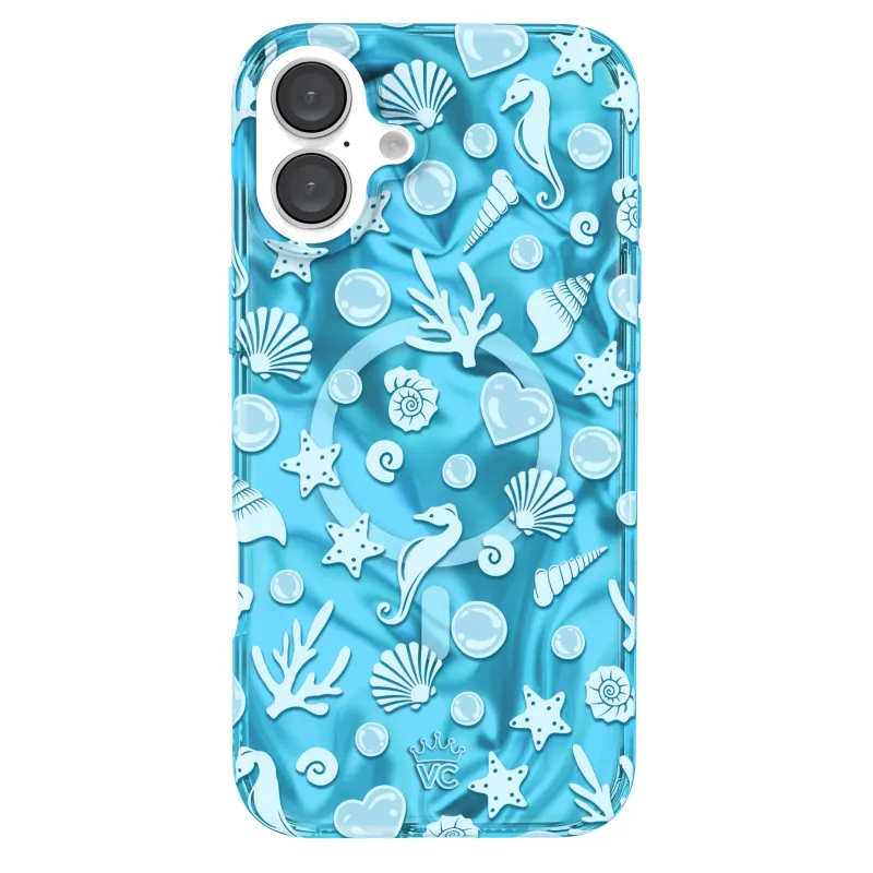 Aquamarine Holo iPhone Case made by Velvet Caviar