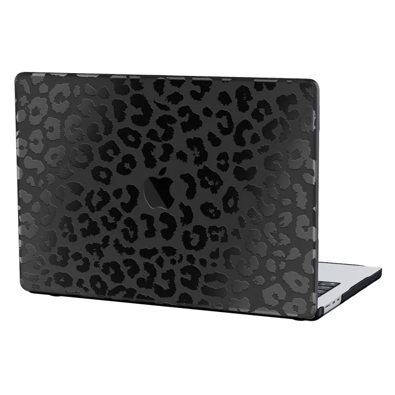 Black Leopard MacBook Case made by Velvet Caviar