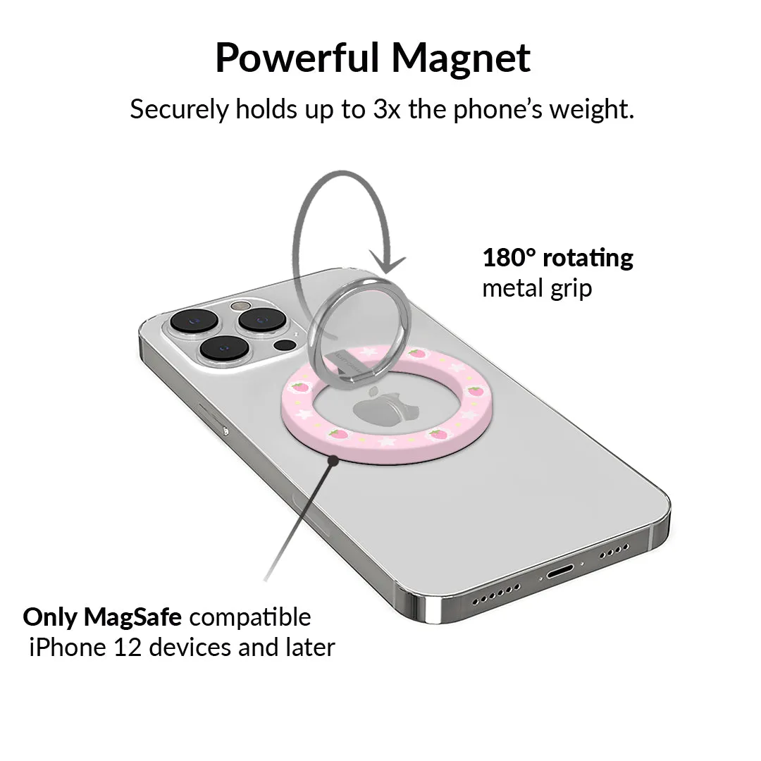 Strawberry Macaron MagSafe Grip Ring sold by Velvet Caviar product image thumbnail 3