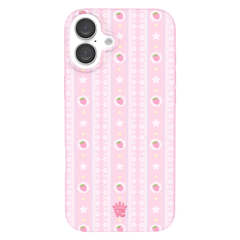 Strawberry Macaron iPhone Case made by Velvet Caviar