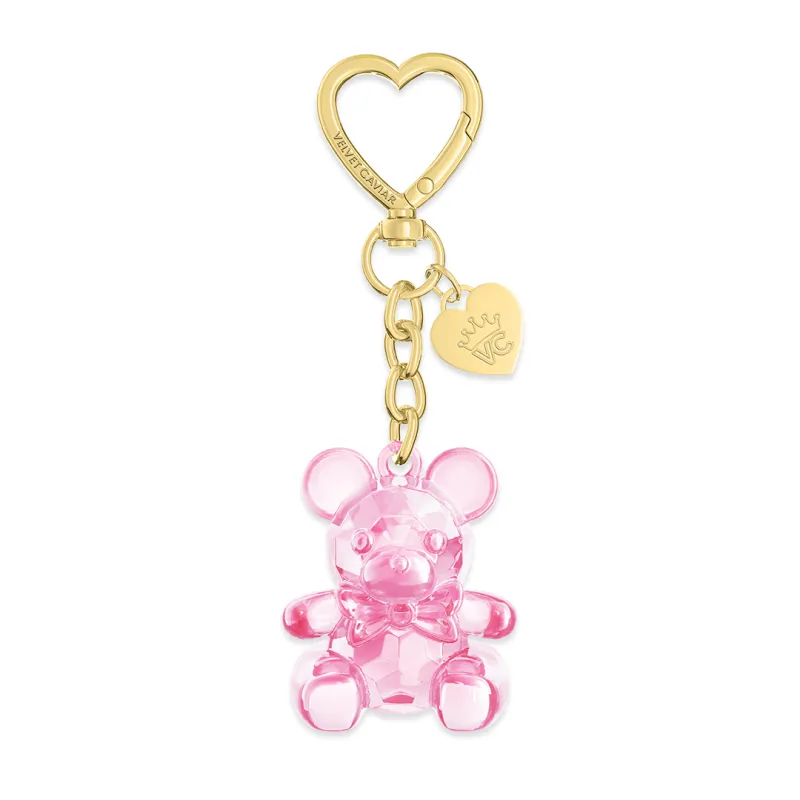 Pink Teddy Bag Charm sold by Velvet Caviar