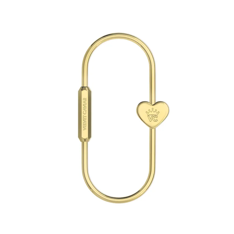 Gold Carabiner Bag Charm sold by Velvet Caviar