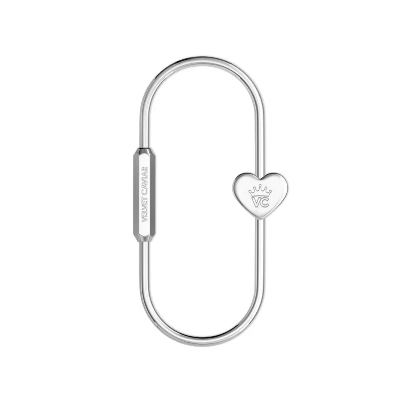 Silver Carabiner Bag Charm sold by Velvet Caviar