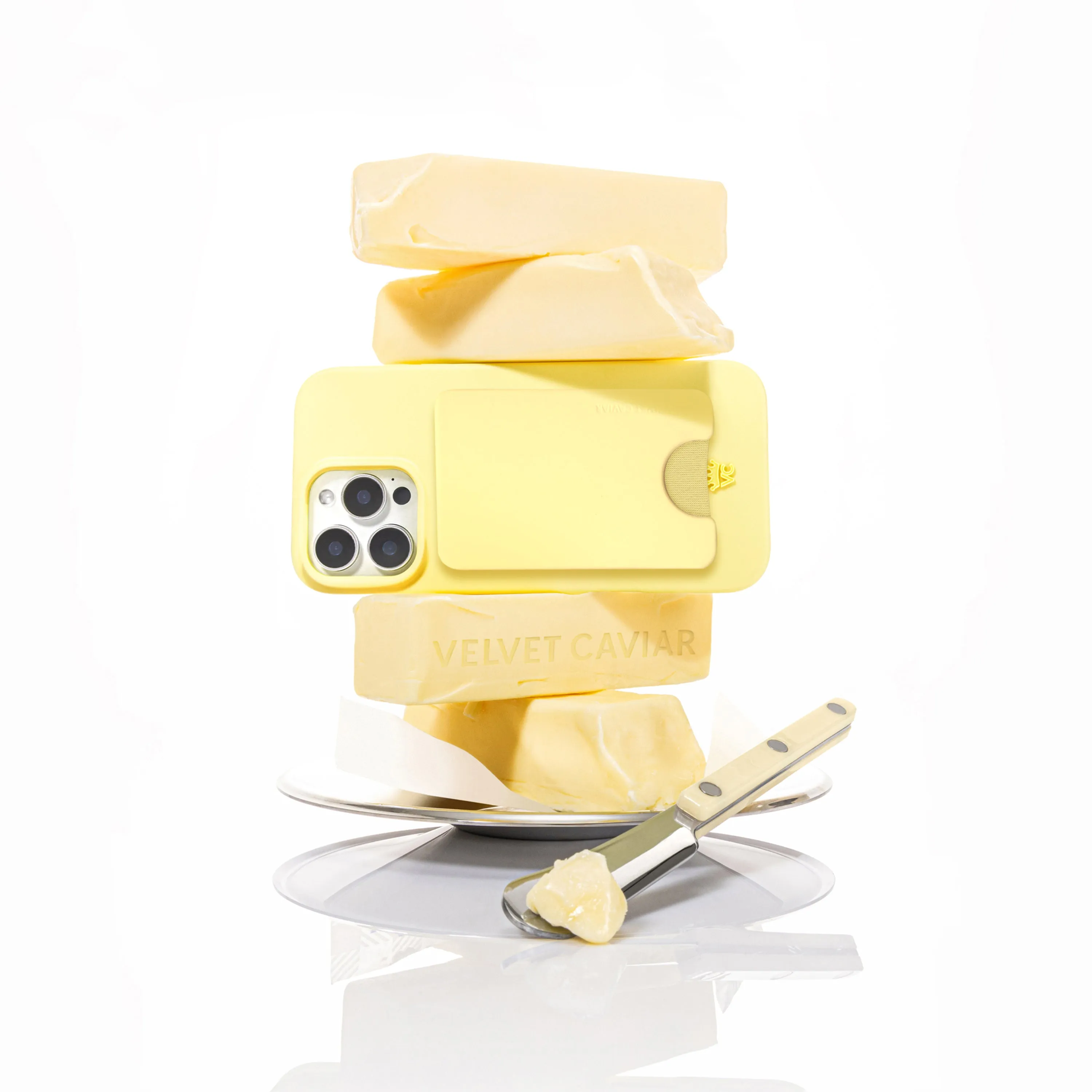 Butter Yellow MagSafe Wallet sold by Velvet Caviar product image thumbnail 2