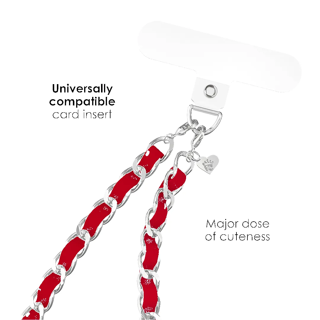 Red Leather Chain Phone Charm sold by Velvet Caviar product image thumbnail 2