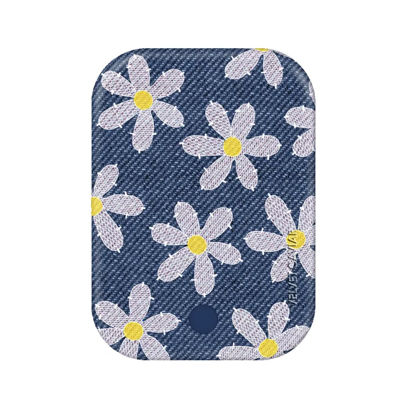 Denim Daisy MagSafe Battery Power Pack made by Velvet Caviar