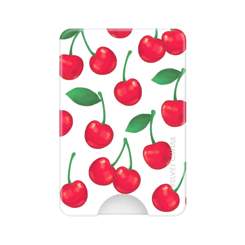Very Cherry MagSafe Wallet sold by Velvet Caviar