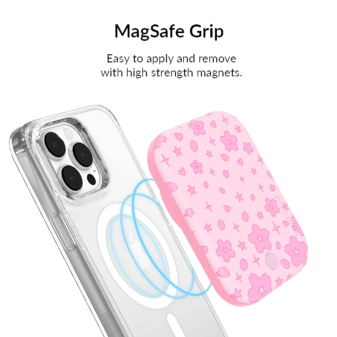 Pink Cherry Blossom MagSafe Battery Power Pack sold by Velvet Caviar product image thumbnail 4