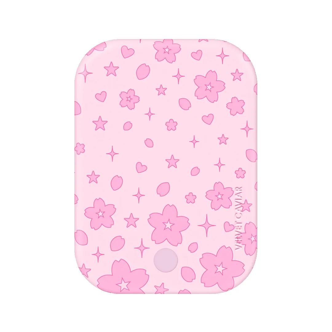 Pink Cherry Blossom MagSafe Battery Power Pack sold by Velvet Caviar