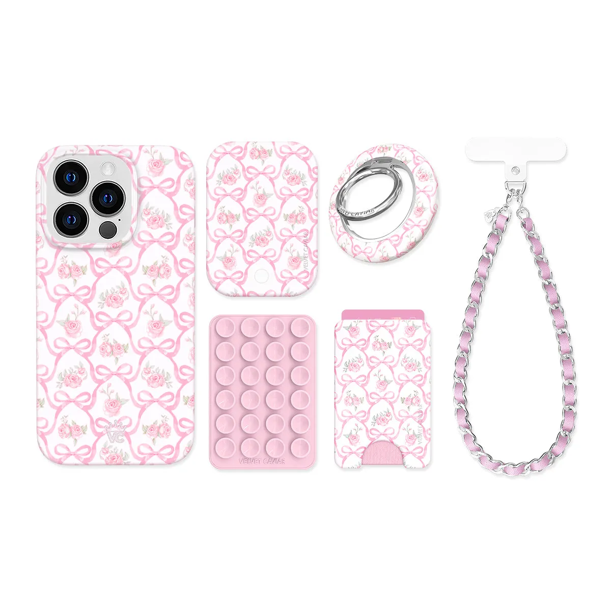 Lovely Pink Bows iPhone Bundle Set sold by Velvet Caviar product image thumbnail 3