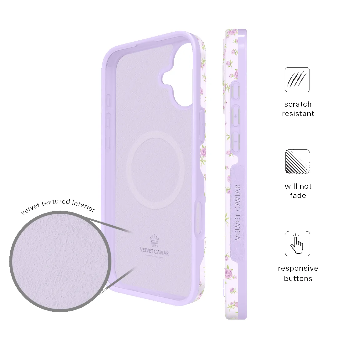 Dainty Lilac Floral iPhone Case sold by Velvet Caviar product image thumbnail 5