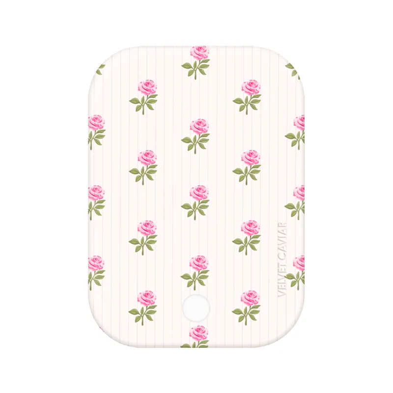 Pink Peony Floral MagSafe Battery Power Pack made by Velvet Caviar