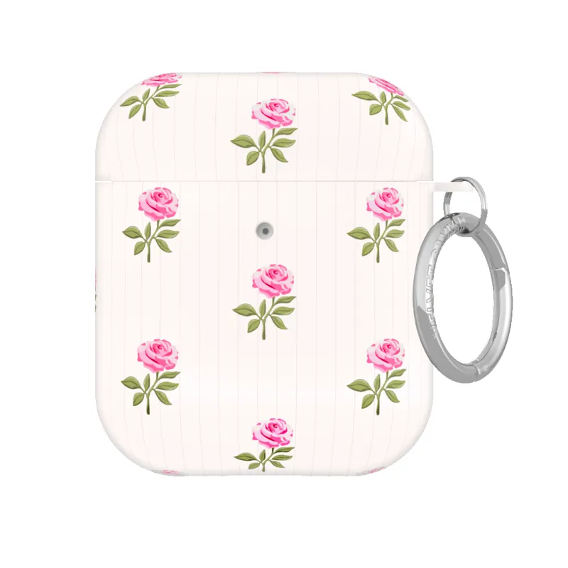 Pink Peony Floral AirPod Case sold by Velvet Caviar