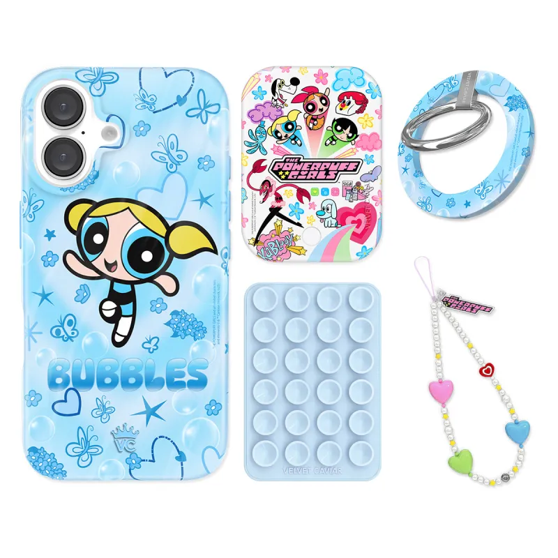 The Powerpuff Girls Bubbles iPhone Bundle Set - Grip sold by Velvet Caviar