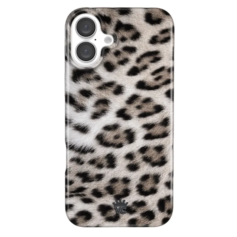 Arctic Leopard iPhone Case made by Velvet Caviar