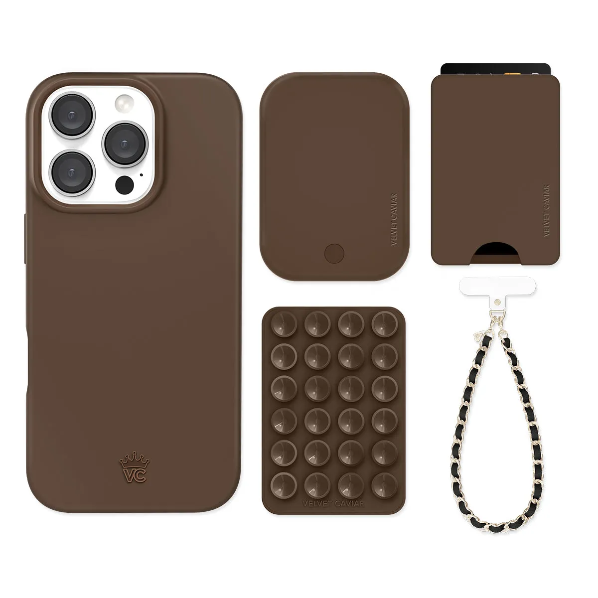 Espresso Brown iPhone Bundle Set - Wallet sold by Velvet Caviar product image thumbnail 3