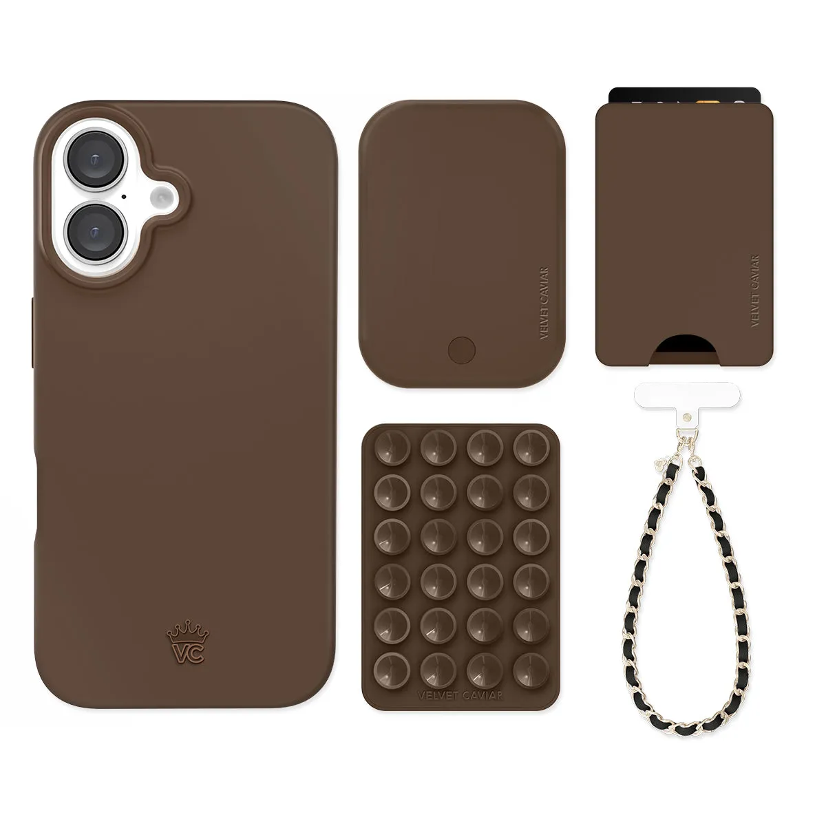 Espresso Brown iPhone Bundle Set - Wallet sold by Velvet Caviar product image thumbnail 4