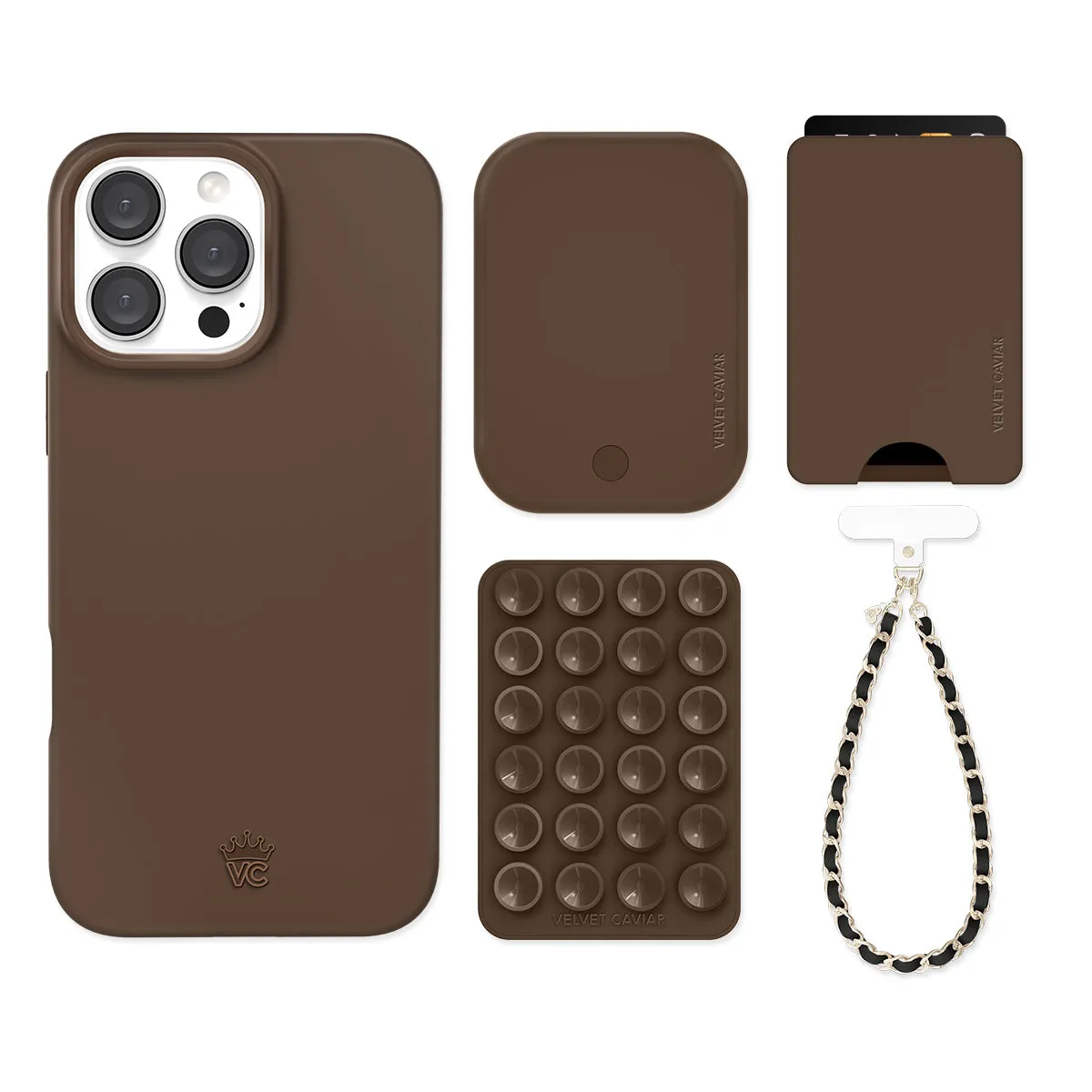 Espresso Brown iPhone Bundle Set - Wallet sold by Velvet Caviar product image thumbnail 2