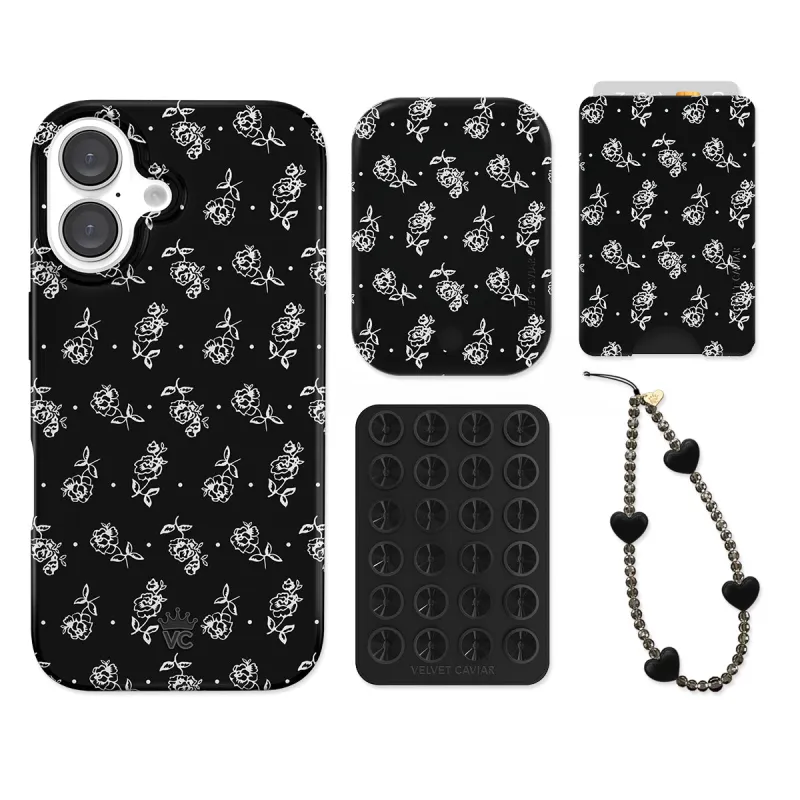 Vintage Roses iPhone Bundle Set - Wallet sold by Velvet Caviar