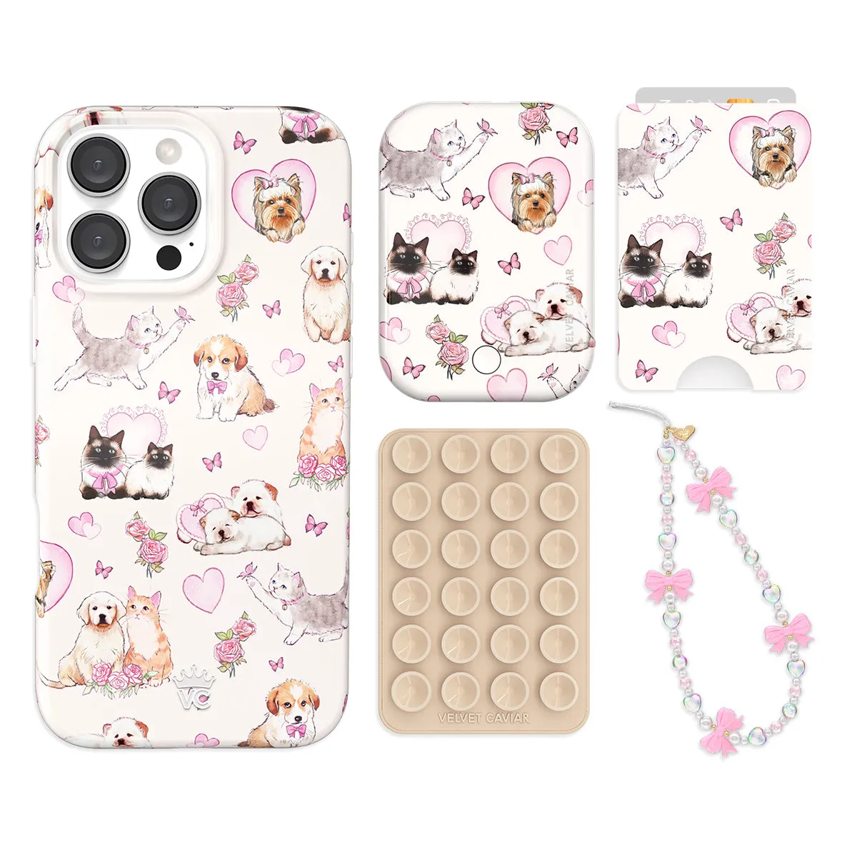 Puppies and Kittens iPhone Bundle Set - Wallet sold by Velvet Caviar product image thumbnail 2