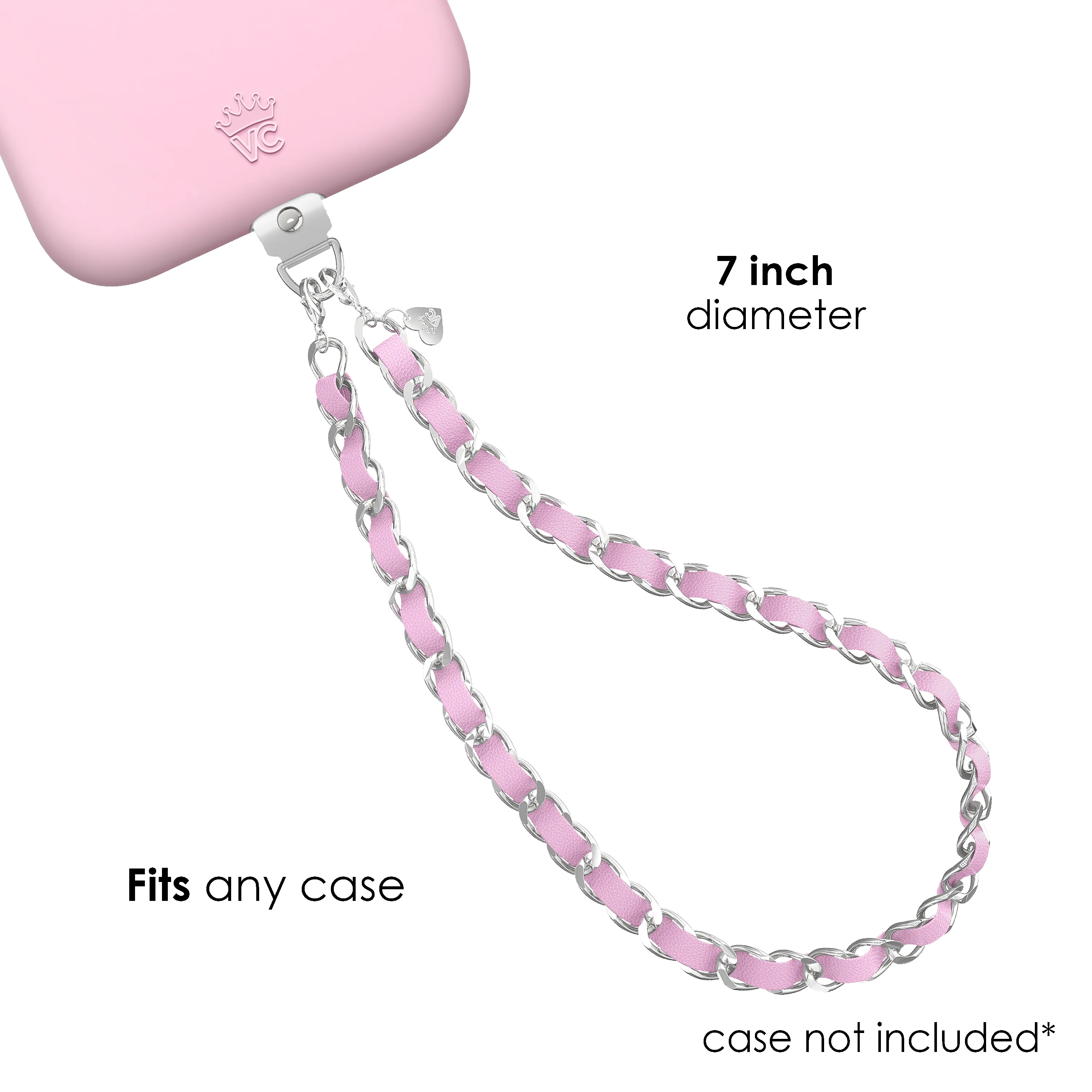 Pink Leather Chain Phone Charm sold by Velvet Caviar product image thumbnail 4